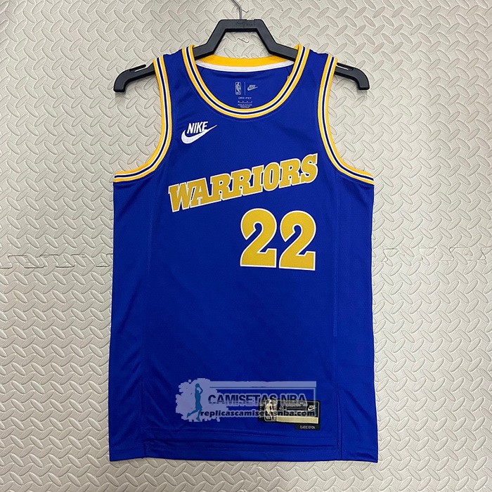 Camiseta Golden State Warriors Andrew Wiggins NO 22 Classic 2022-23 Azul